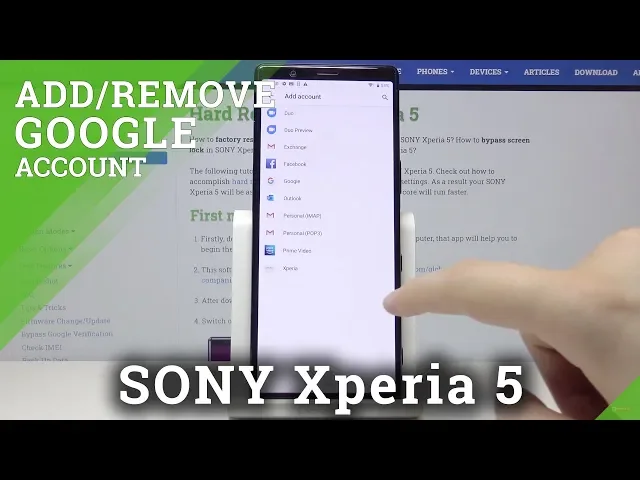 Video thumbnail for How to Add Google User in Sony Xperia 5 – Remove Google Account from Android