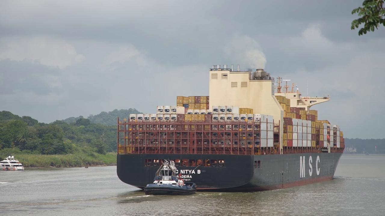 Video thumbnail for Panama: Panama Canal cuts daily transit slots amid reduced rainfall.