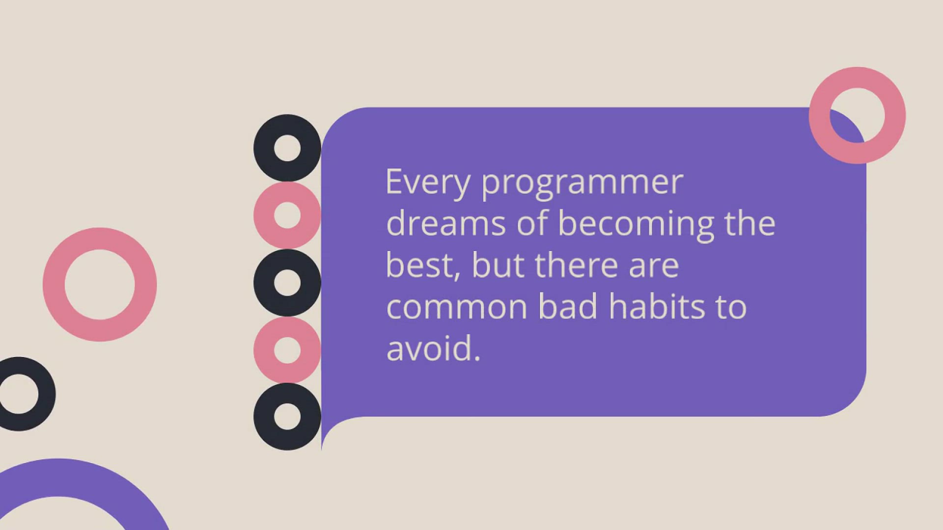'Video thumbnail for 25 Bad Programming Habits You Should Quit as a Programmer'