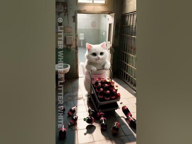 Video thumbnail for puppy vs. Kitty Who Knocked Over the Bottle? #funny #cute #animation#animals #shorts #story