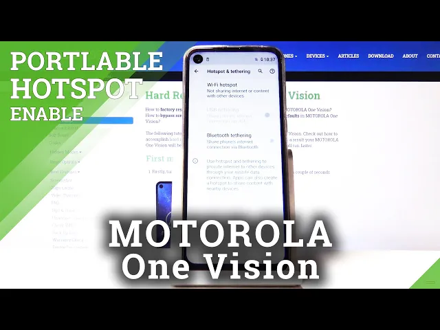 Video thumbnail for How to Use Portable Hotspot on MOTOROLA One Vision – Turn On Hotspot / Share Internet