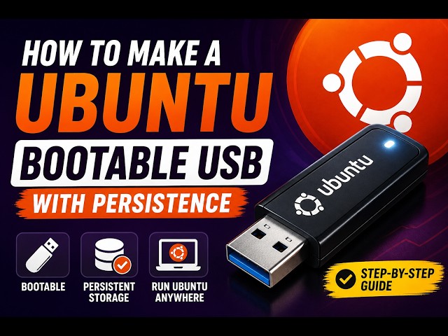 Video thumbnail for Make a Ubuntu Bootable USB (with Persistence)