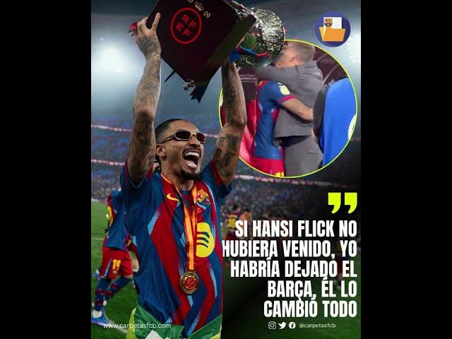 Video thumbnail for ❤️🩹 Las palabras de Raphinha sobre la llegada de Flick y su influencia en su rumbo cómo…