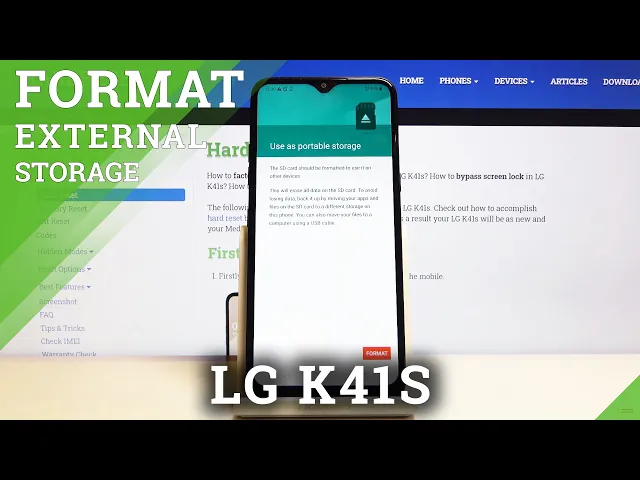 Video thumbnail for How to Wipe External Storage in LG K41s – Perform Format SD Card