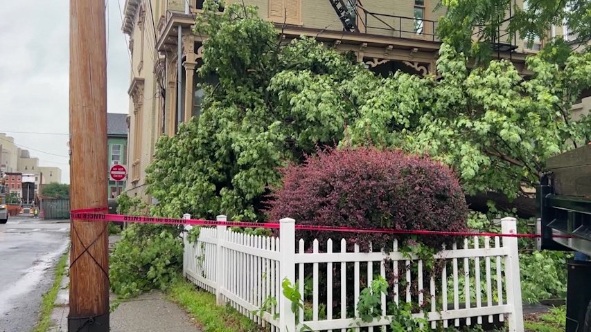 Video thumbnail for 'We slept on the porch.' Children, disabled adults displaced from home due to storm damage