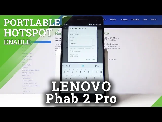 Video thumbnail for How to Share Wi-Fi in Lenovo Phab 2 Pro – Enable Portable Hotspot