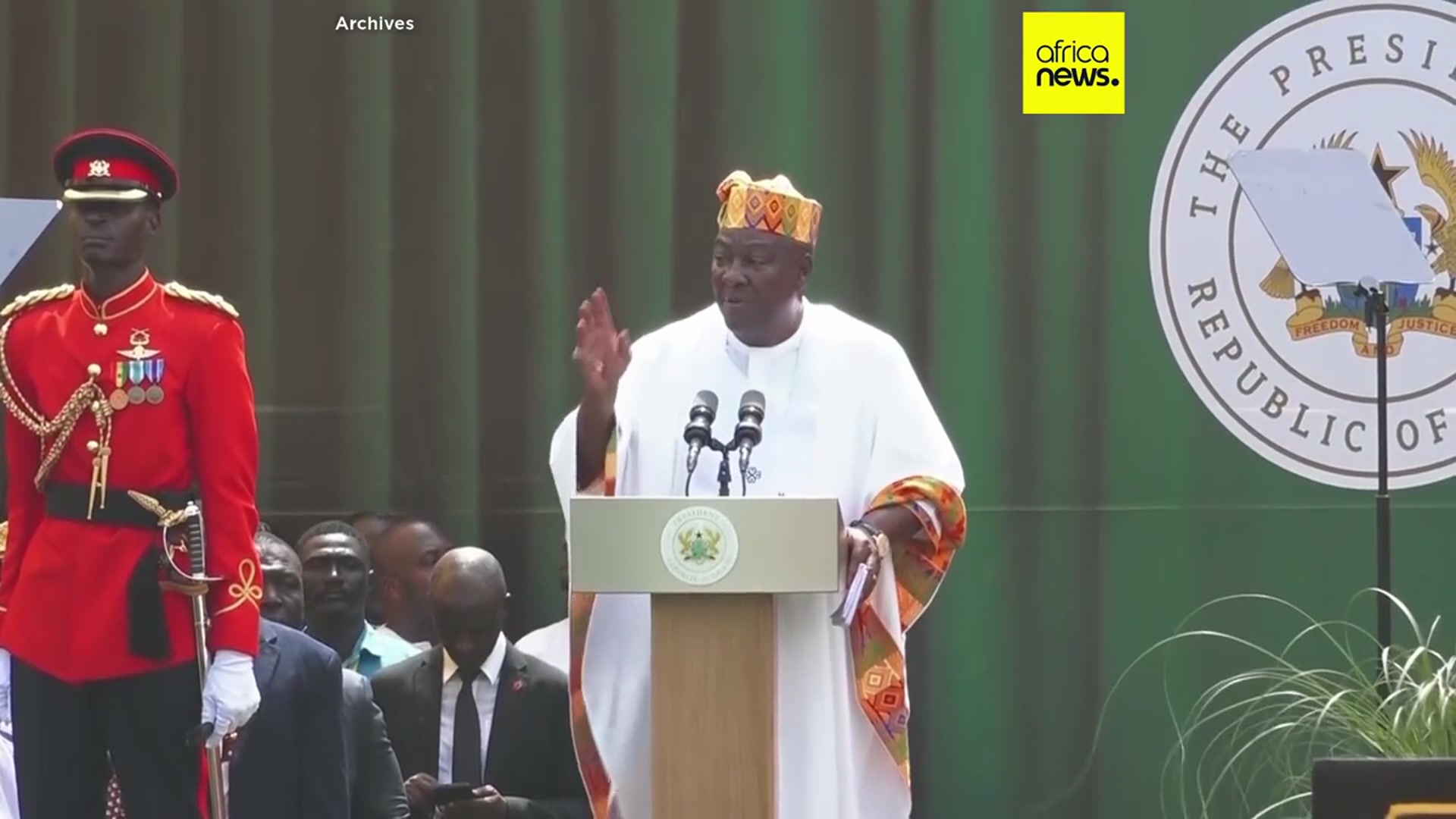 'Video thumbnail for Ghana's president pardons hundreds of prisoners'