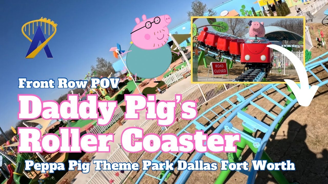 Video thumbnail for Daddy Pig's Roller Coaster POV at Peppa Pig Theme Park Dallas Fort Worth