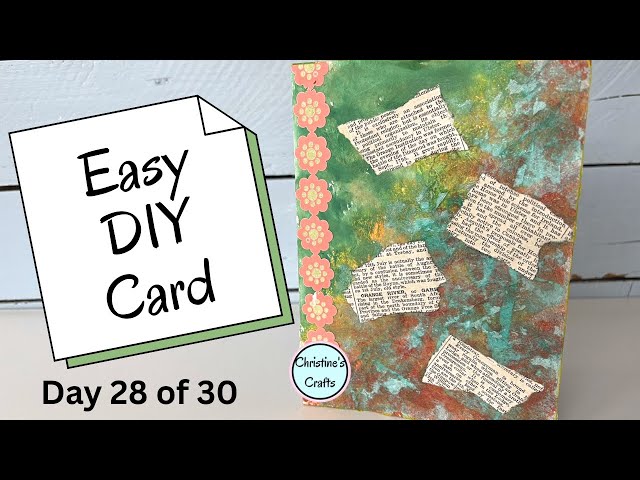 Video thumbnail for Easy Mixed Media Card Anyone Can Try!