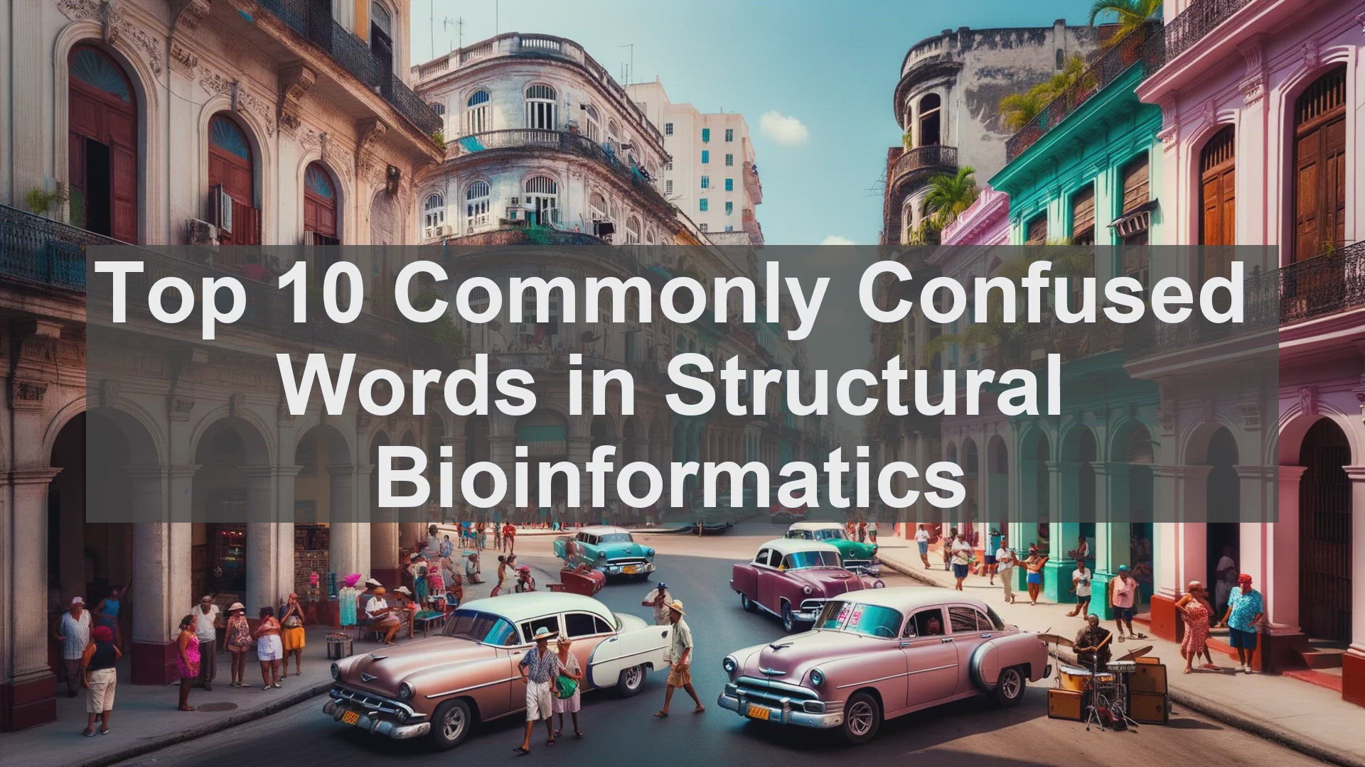 'Video thumbnail for Top 10 Commonly Confused Words in Structural Bioinformatics'
