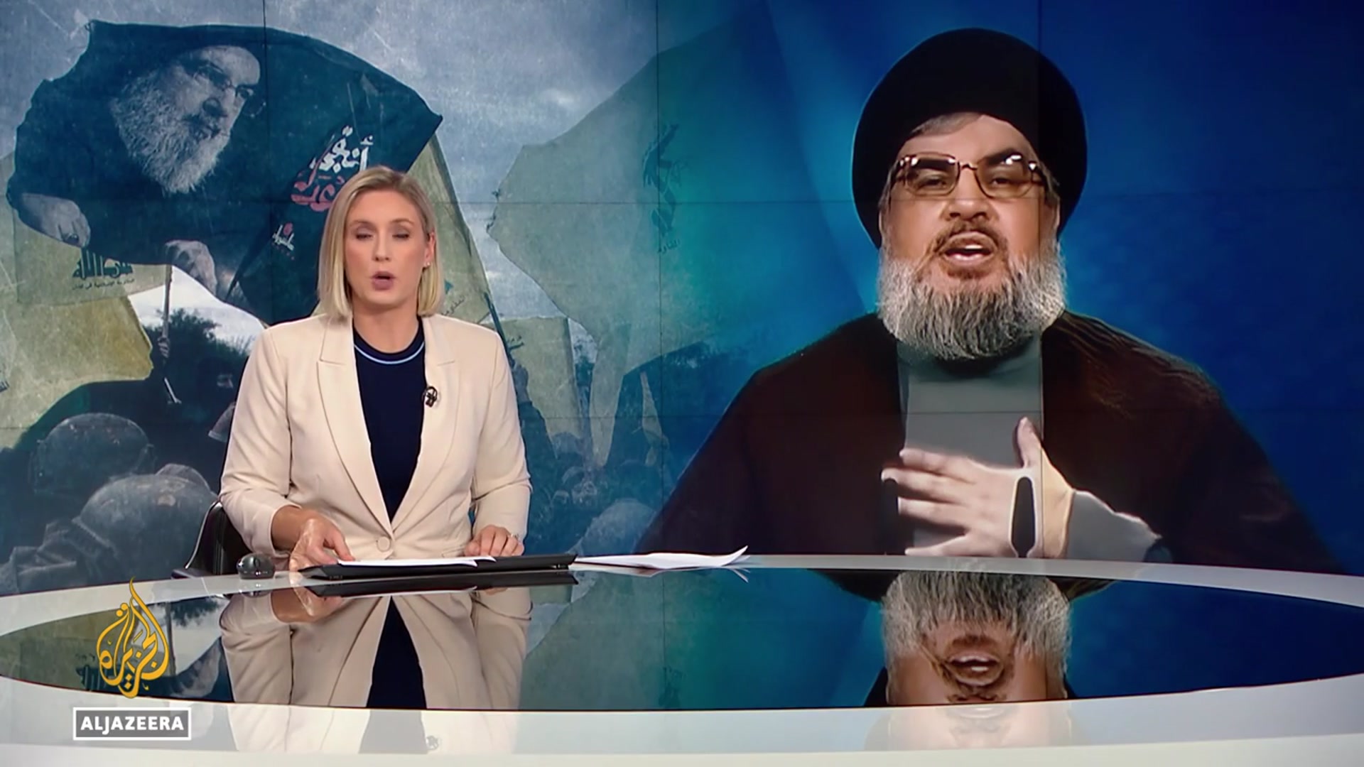 'Video thumbnail for Lebanon’s Hezbollah refuses to disarm one year after Israel killed Hassan Nasrallah'