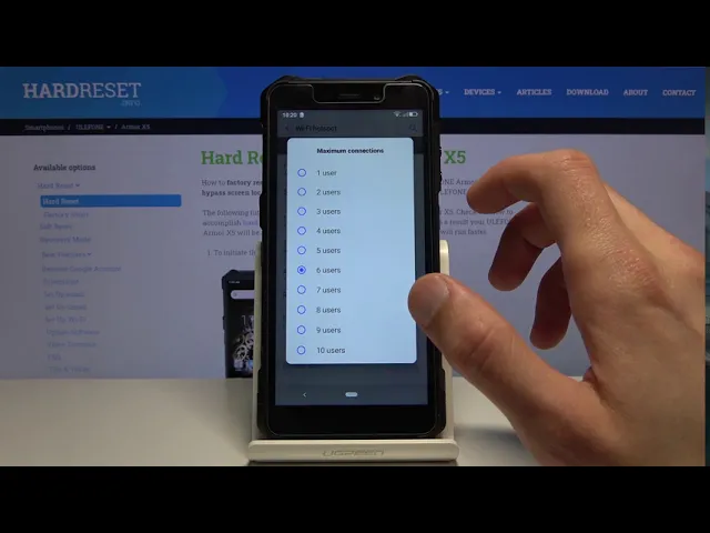 Video thumbnail for How to Enable Portable Hotspot on ULEFONE Armor X5 – Share Wi-Fi