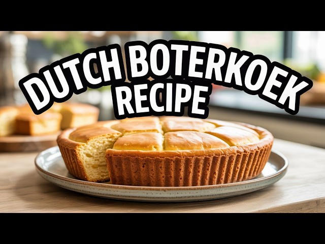 Video thumbnail for Dutch Boterkoek Recipe – Buttery Dutch Cake (Rich & Dense Treat)