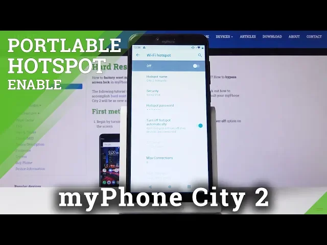 Video thumbnail for How to Activate Portable Hotspot in myPhone City 2 – Wi-Fi Sharing