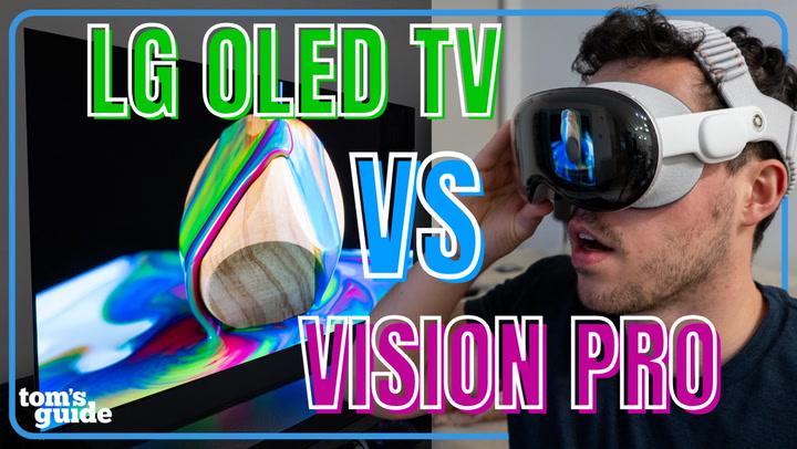 Video thumbnail for Can Apple Vision Pro Replace My LG OLED TV? Movies, Gaming, Sports Compared