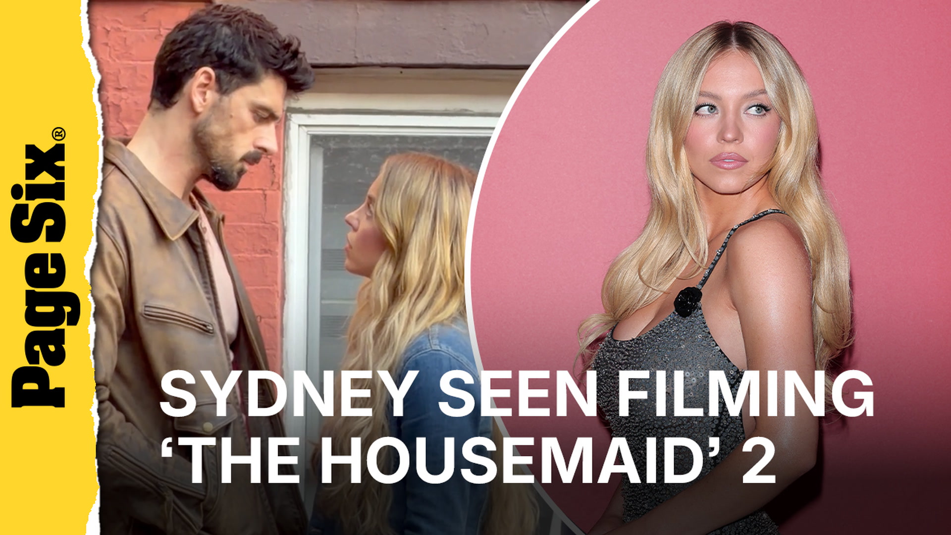 Video thumbnail for Sydney Sweeney and Michele Morrone spotted filming 'The Housemaid's Secret'
