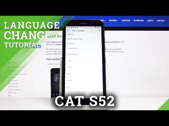 Video thumbnail for How to Change Language in CAT S52 – Language Settings