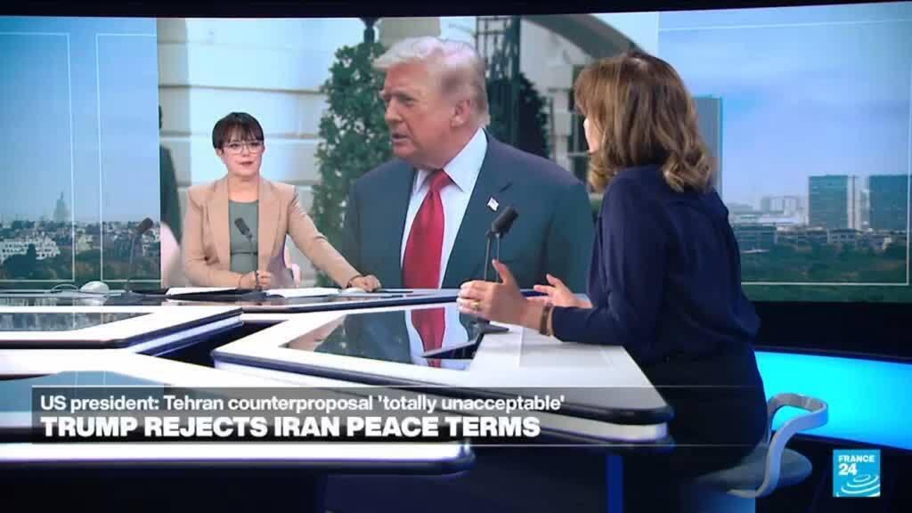 Video thumbnail for Iran-US ceasefire grows shaky after Trump rejects Tehran's latest proposal