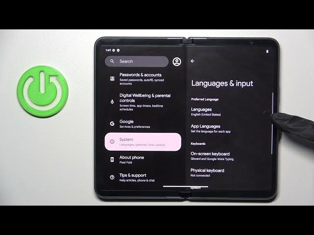 Video thumbnail for How to Change System Language GOOGLE Pixel Fold - Manage Language Settings