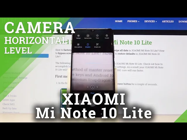 Video thumbnail for How to Enable Spirit Level in Camera in XIAOMI Mi Note 10 Lite – Camera Level