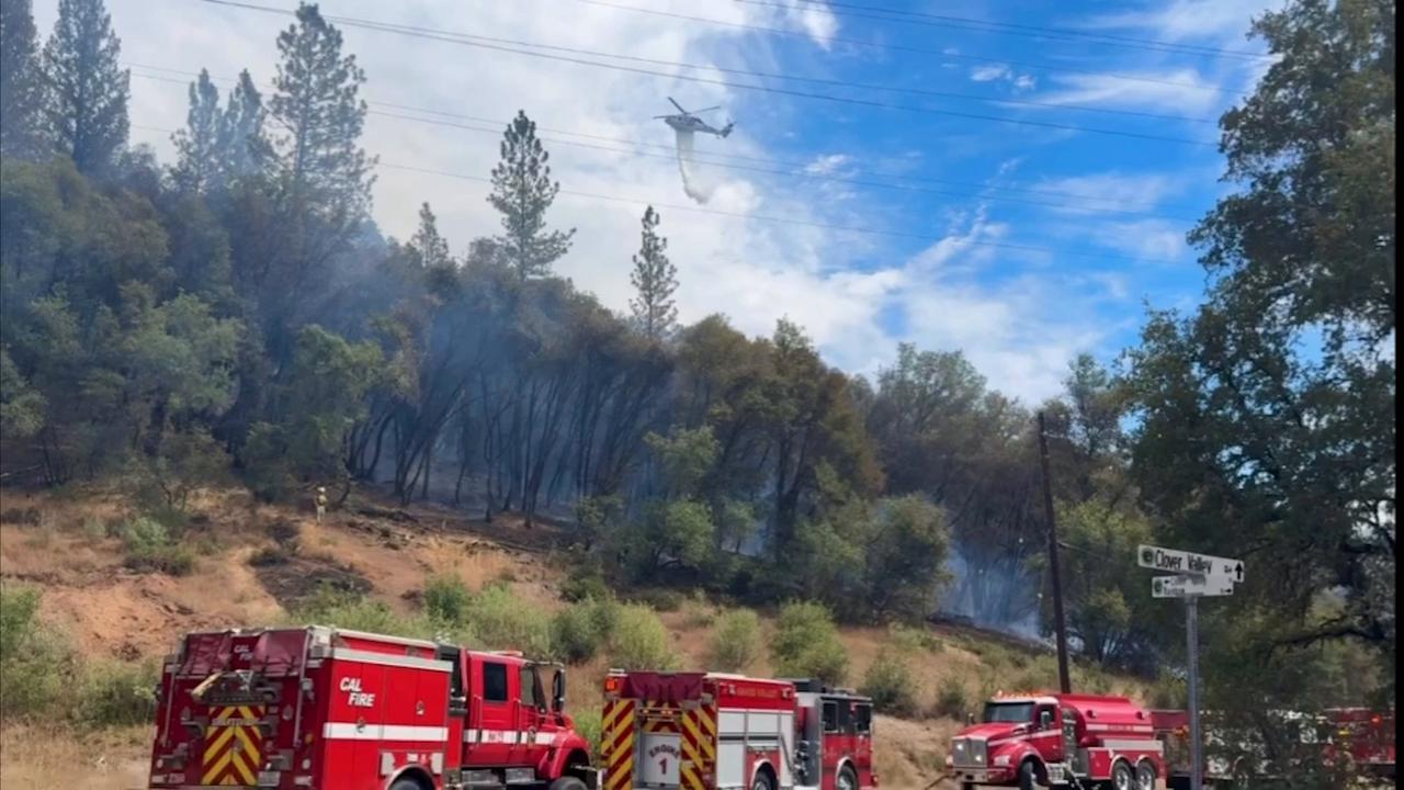 Video thumbnail for US: Clover Fire reaches 75% containment in California’s Nevada County.