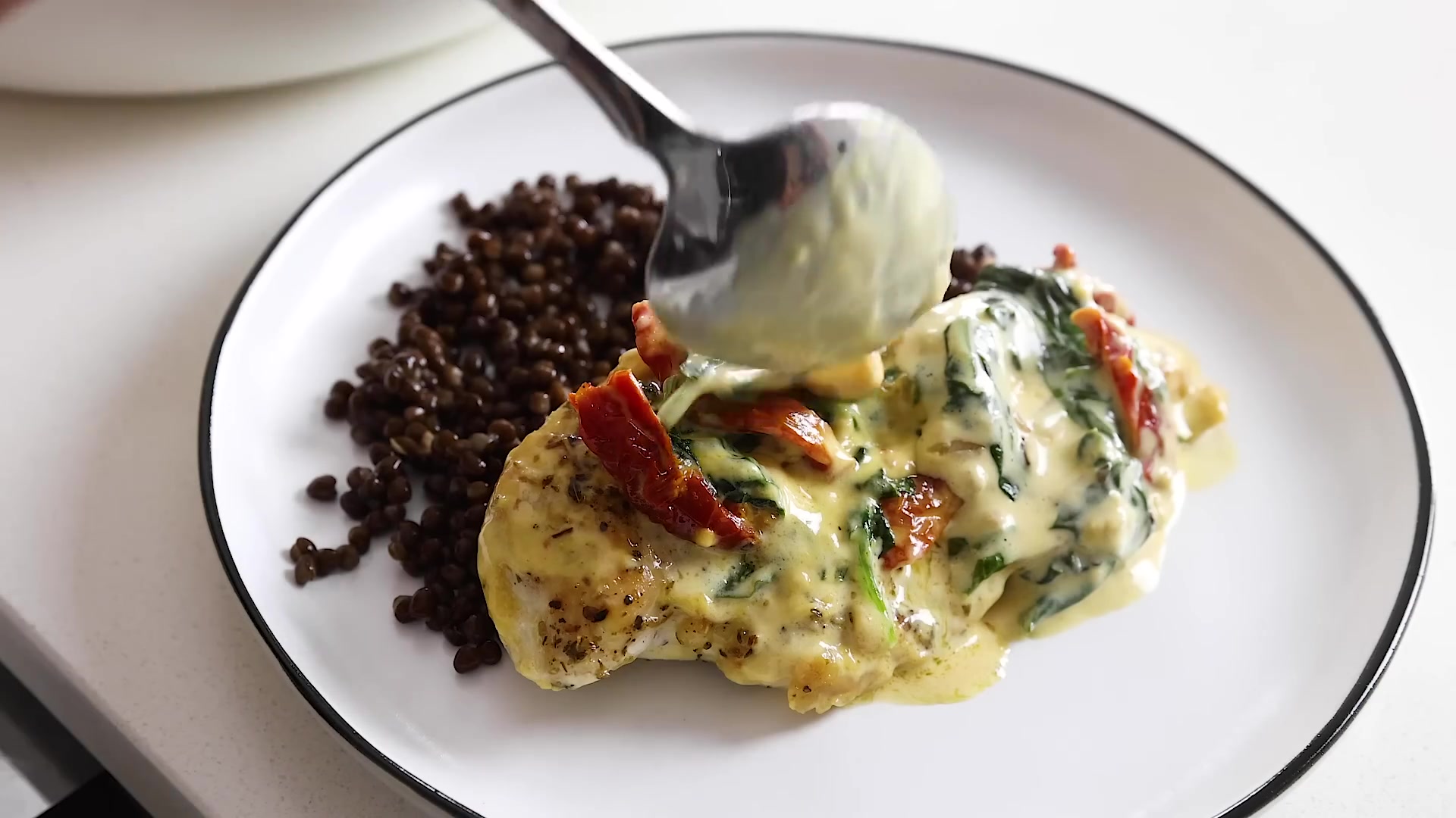 Video thumbnail for 24.This CREAMY TUSCAN CHICKEN is a wow-worthy dinner recipe with Mediterranean flair! (1080p 24fps)