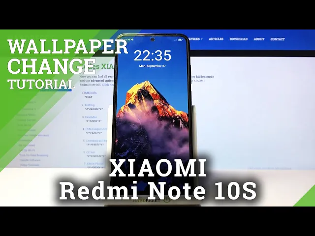 Video thumbnail for How to Change Wallpaper on XIAOMI Redmi Note 10S - Update Wallpaper
