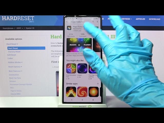 Video thumbnail for How to Download And Apply Live Wallpaper on SONY Xperia 1 III – Apply Magic Fluids