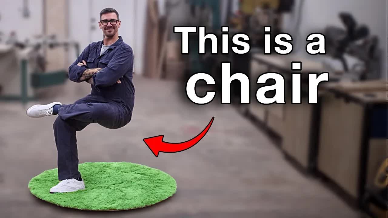 Video thumbnail for I Built 5 Impossible Optical Illusion Chairs