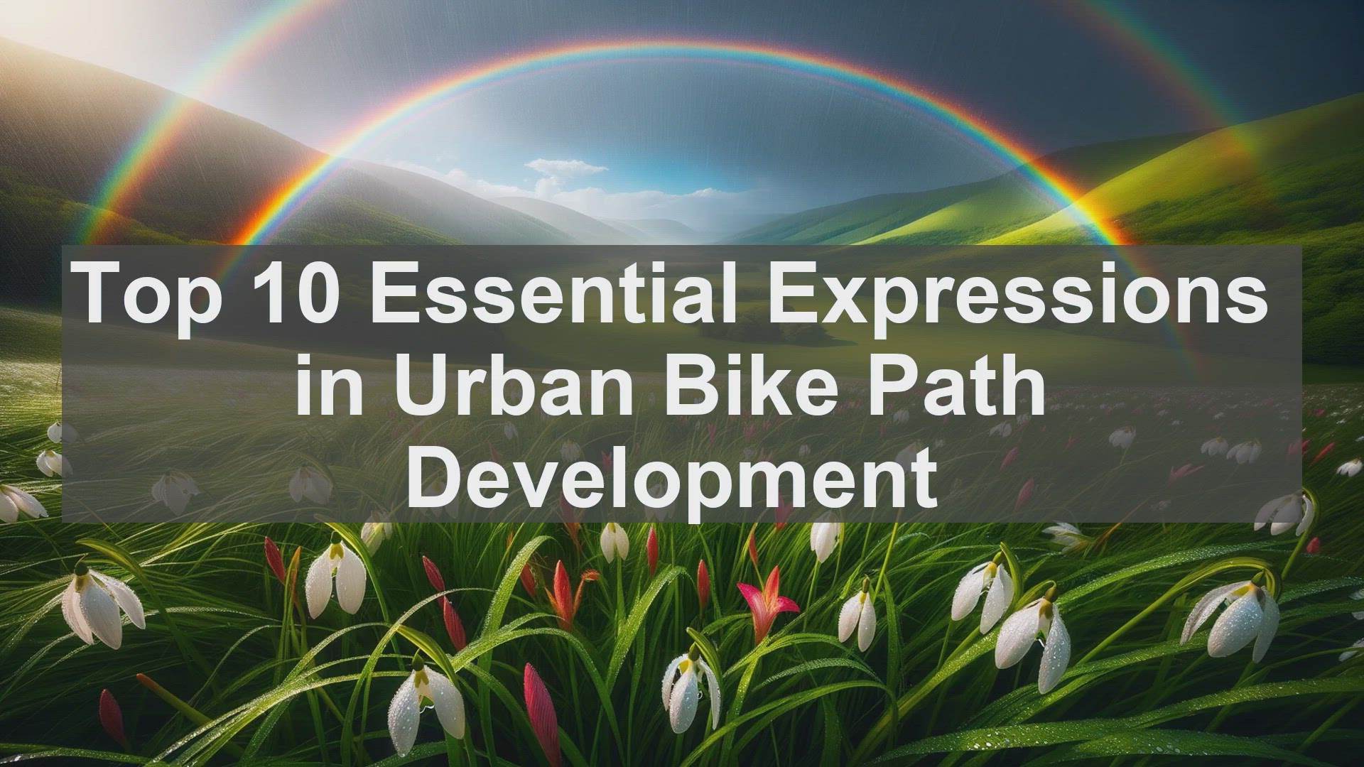 'Video thumbnail for Top 10 Essential Expressions in Urban Bike Path Development'