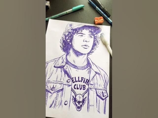 Video thumbnail for Dustin Art with Pen 🖊️ #america #newyork #usaartist #usashorts #shorts #viral #explore #donaldtrump