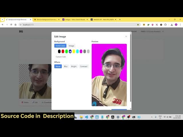 Video thumbnail for Build a React.js Canva Clone Bulk Image Background Removal in Browser | 100% Client-Side AI Tool