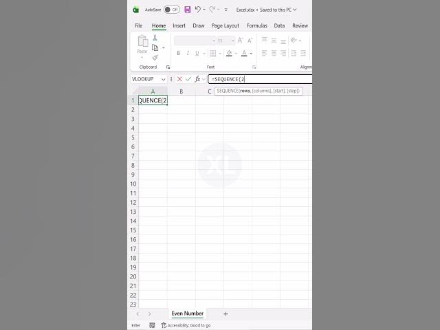Video thumbnail for Auto Generate Even Digits #excel #excelforbeginners #excelshortcuts #office