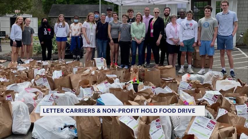 Video thumbnail for Fairfield County delivers: Hundreds fill mailboxes for letter carriers food drive