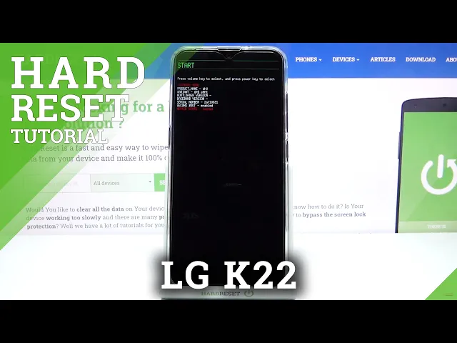 Video thumbnail for Hard Reset LG K22 - Remove Screen Lock