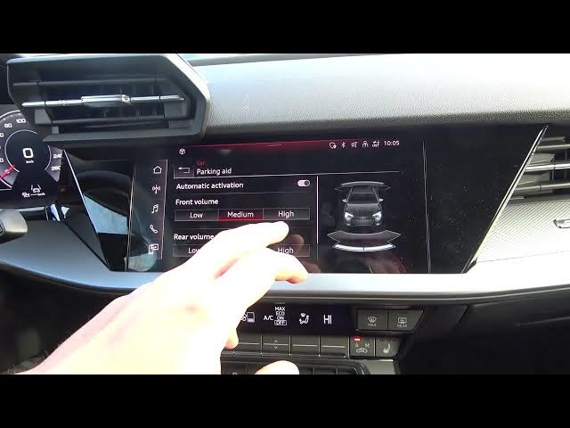 Video thumbnail for How to Find and Manage Park Aid Menu in Audi A3 8Y ( 2020 - now ) - Change Park Aid Volume