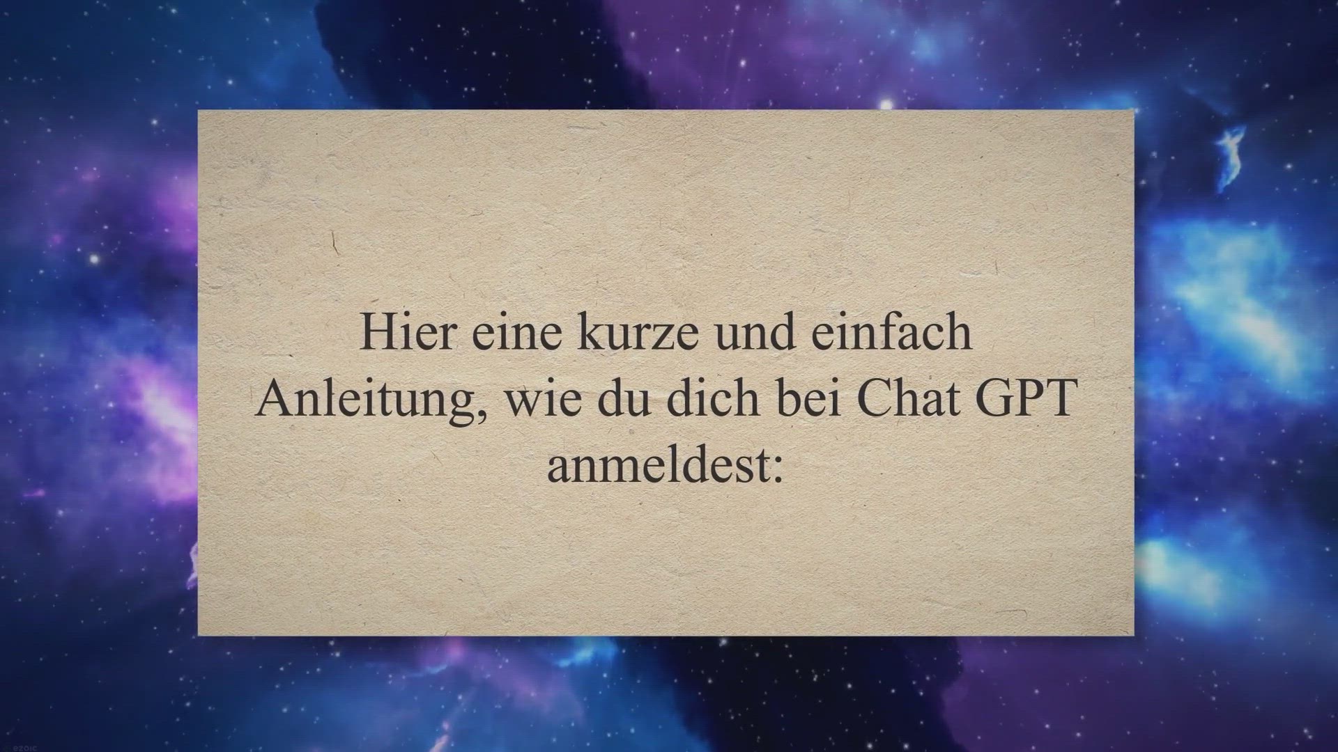 Video thumbnail for Wie melde ich mich bei Chat GPT an?