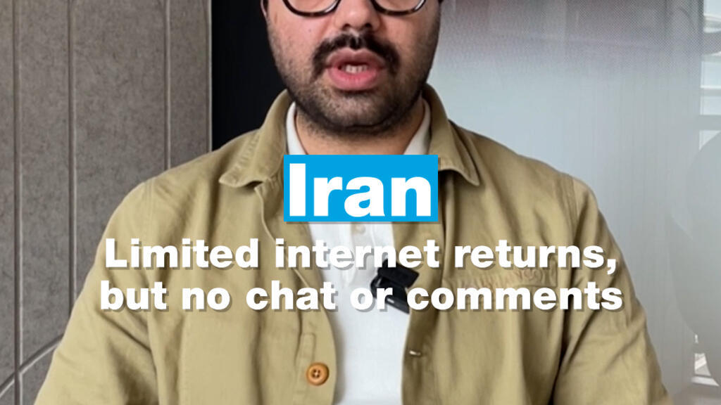 Video thumbnail for Iran: Limited internet returns, but no chat or comments