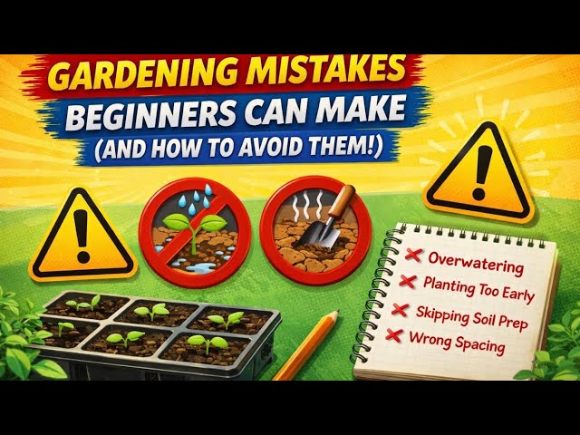 Video thumbnail for Gardening Mistakes Beginners Can Make (And How to Avoid Them!)