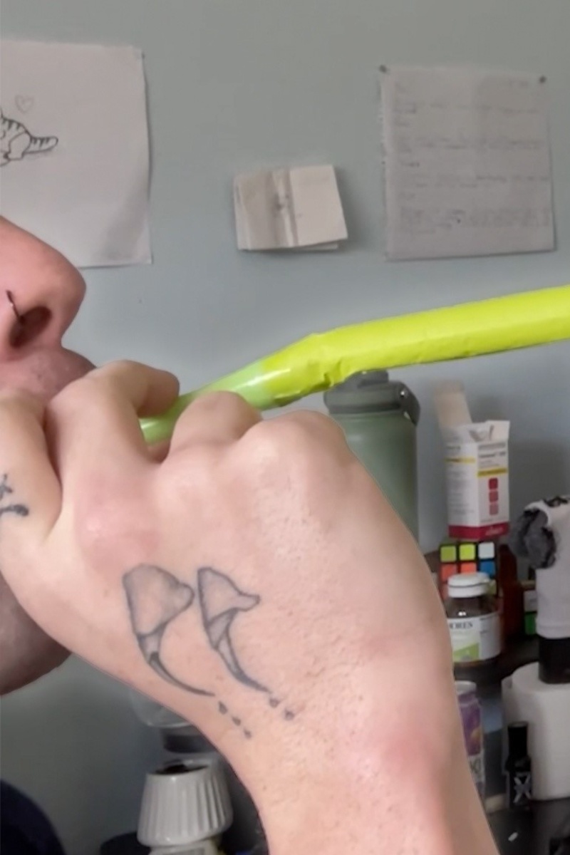 Video thumbnail for Most toots of a party blower in 30 seconds - 56 by Brendan Kelbie