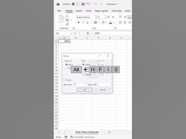 Video thumbnail for Don’t Type Years Manually — Pros Use Smart Excel Trick #excel #exceltips #excelforbeginners