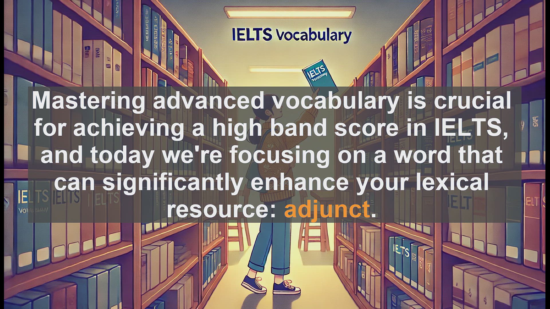 'Video thumbnail for 5000 Must Know IELTS 8.0 Vocabulary - IELTS Vocabulary Boost: Understanding and Using 'Adjunct''