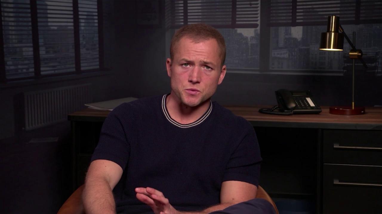 Video thumbnail for UNCAPTIONED: Taron Egerton was 'terrified' of using his own accent in upcoming movie.