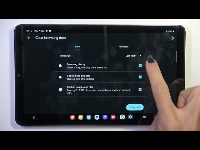 Video thumbnail for Samsung Galaxy Tab A9 Clear Browsing Data