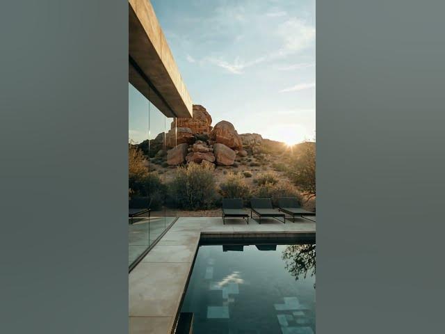 Video thumbnail for Modern Desert House | Luxury Minimalist POV Walkthrough 🌵✨ #home #architecture #minimalism #wood