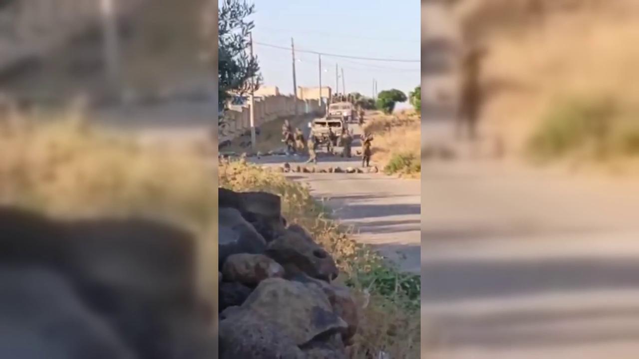 Video thumbnail for Syria: Syrians Confront Incursion Of Israeli Forces.