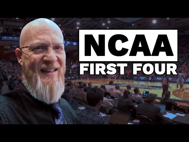 Video thumbnail for INSIDE the PRESS ROOM at the First Four at UD Arena in Dayton, OH