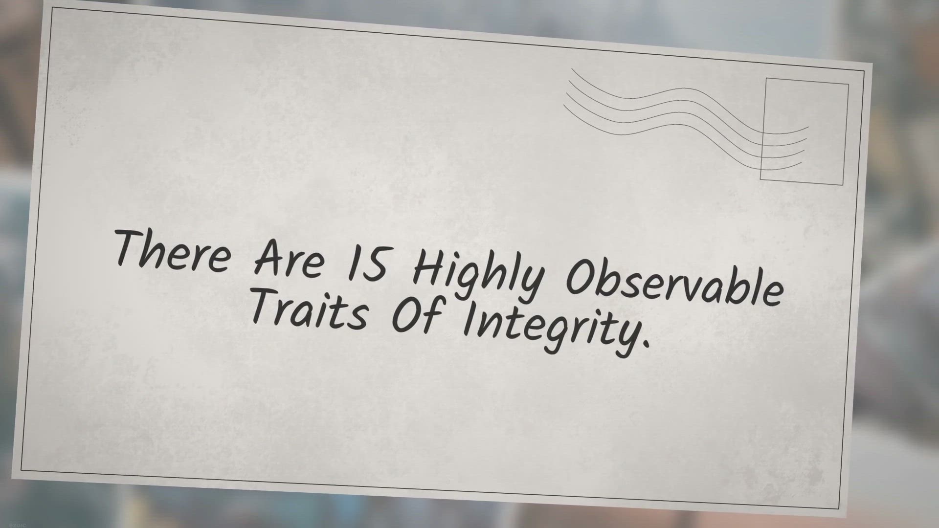 Video thumbnail for You Searched For 15 Integrity