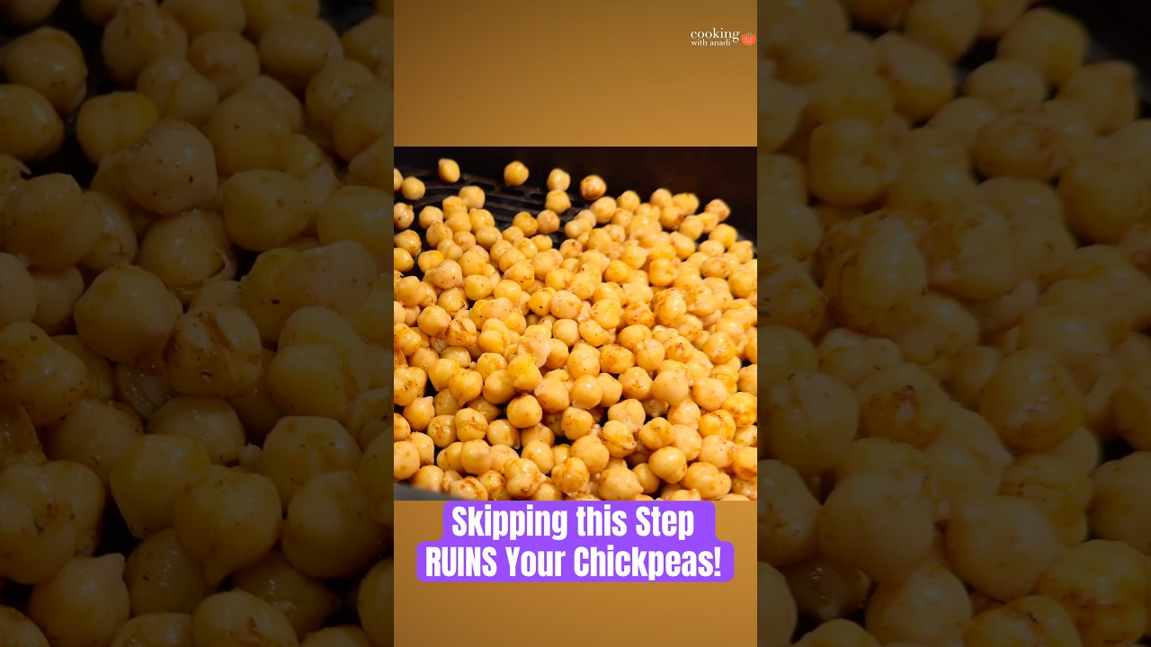 Video thumbnail for The Chickpea Drying Hack Nobody Talks About #airfryer #snack