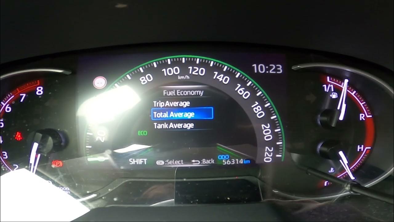 Video thumbnail for How to Change Fuel Economy Display Mode in Toyota RAV 4 V ( 2018 - now )